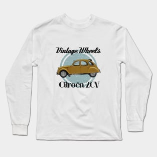 Vintage Wheels - Citroën 2CV Long Sleeve T-Shirt